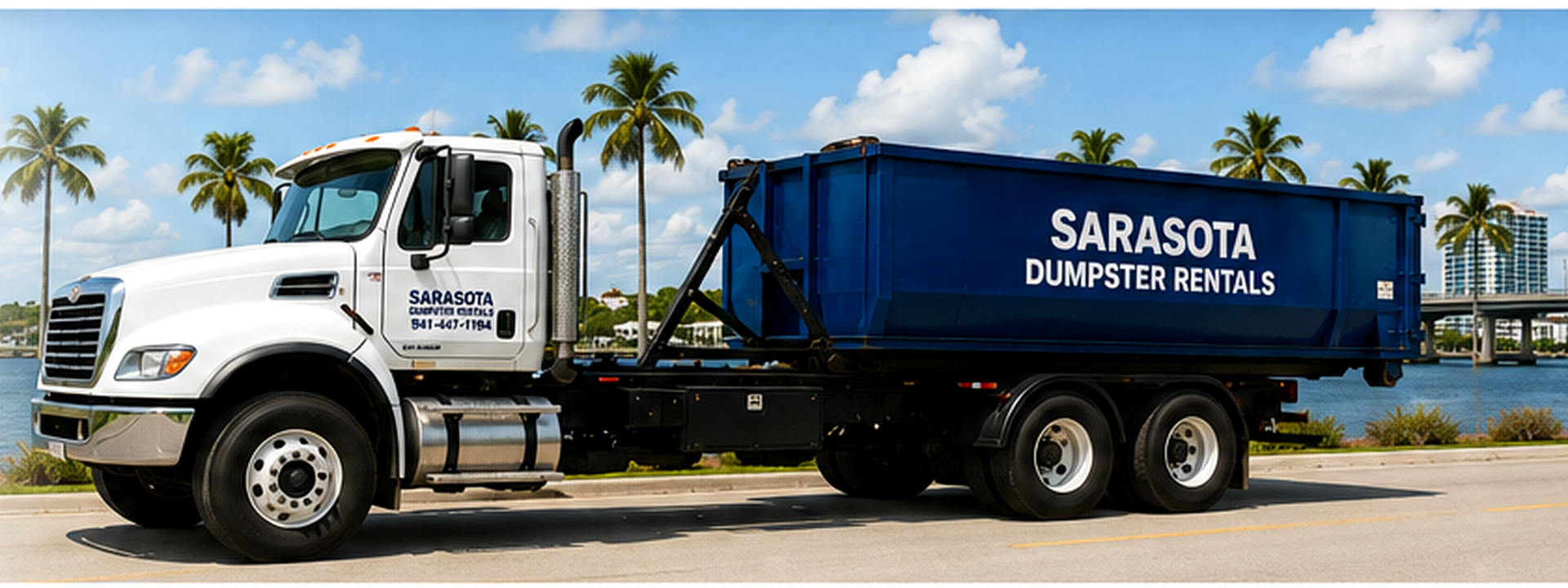 Sarasota roll-off dumpster truck