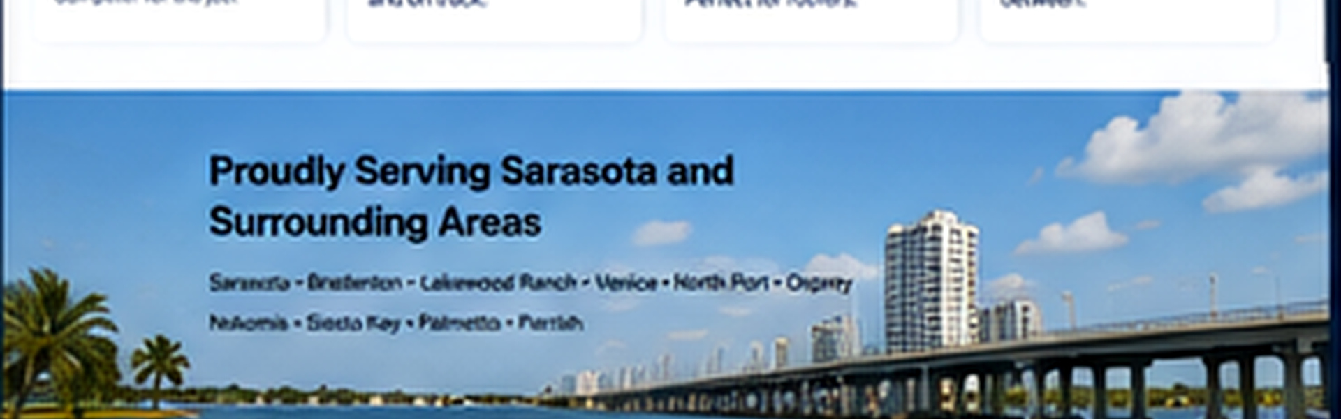 Sarasota Florida waterfront and skyline
